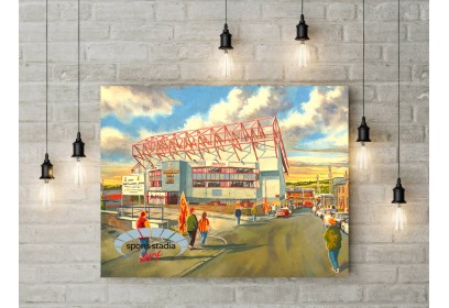 Valley Parade Stadium 'Going to the Match' Fine Art Canvas - Bradford City FC